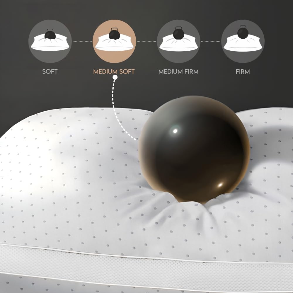 Standard Size Ultrasonic Pillow (Pack of 4) - White