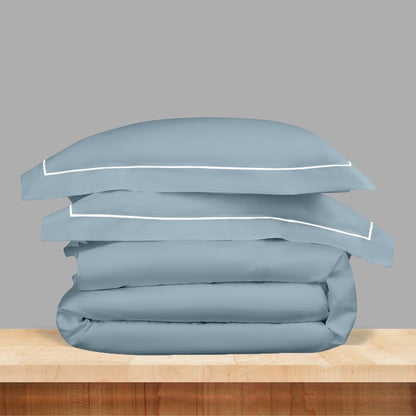Elegance 250 TC King Bedsheet - Slate Blue