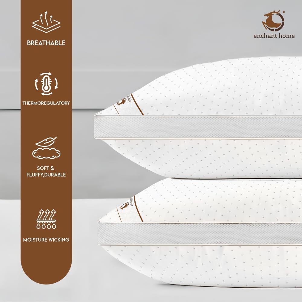 Standard Size Ultrasonic Pillow (Pack of 4) - White