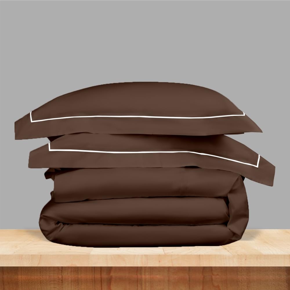 Elegance 250 TC King Bedsheet - Coffee