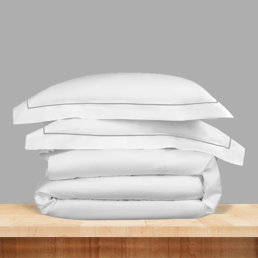 Elegance 250 TC King Bedsheet - White