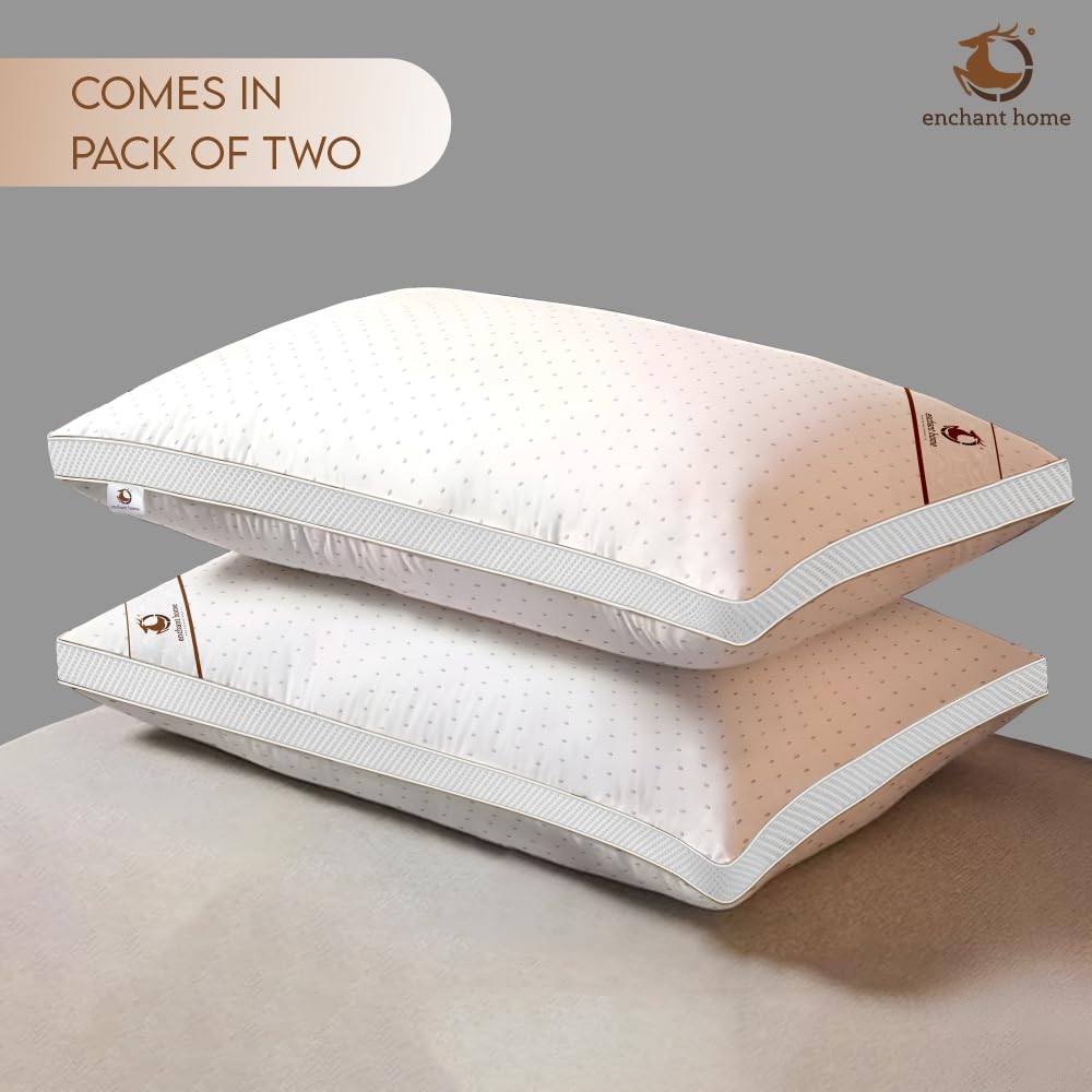 Standard Size Ultrasonic Pillow (Pack of 2)- White