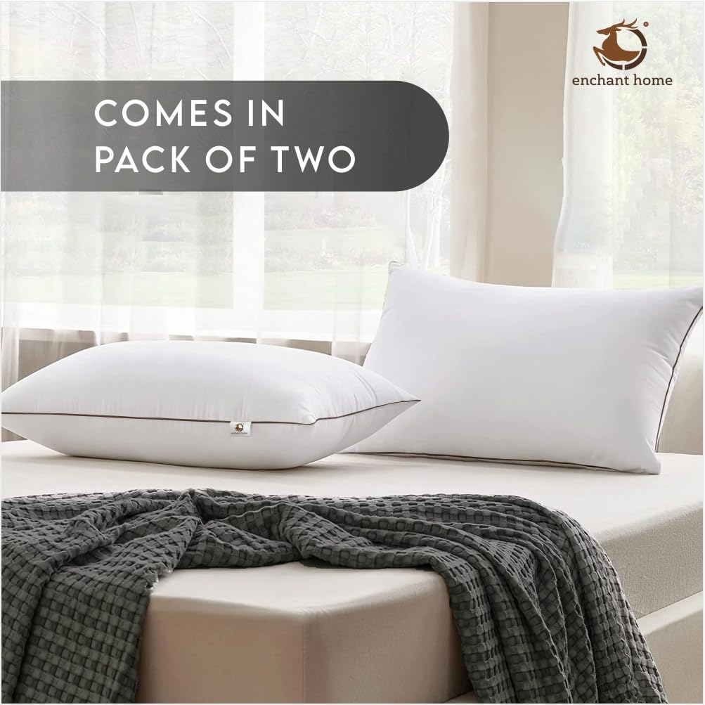 Microfiber Standard Size Pillow (Pack of 2) - White