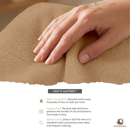 Pure Cotton Terry Bath Towel (29" x 59", Beige)