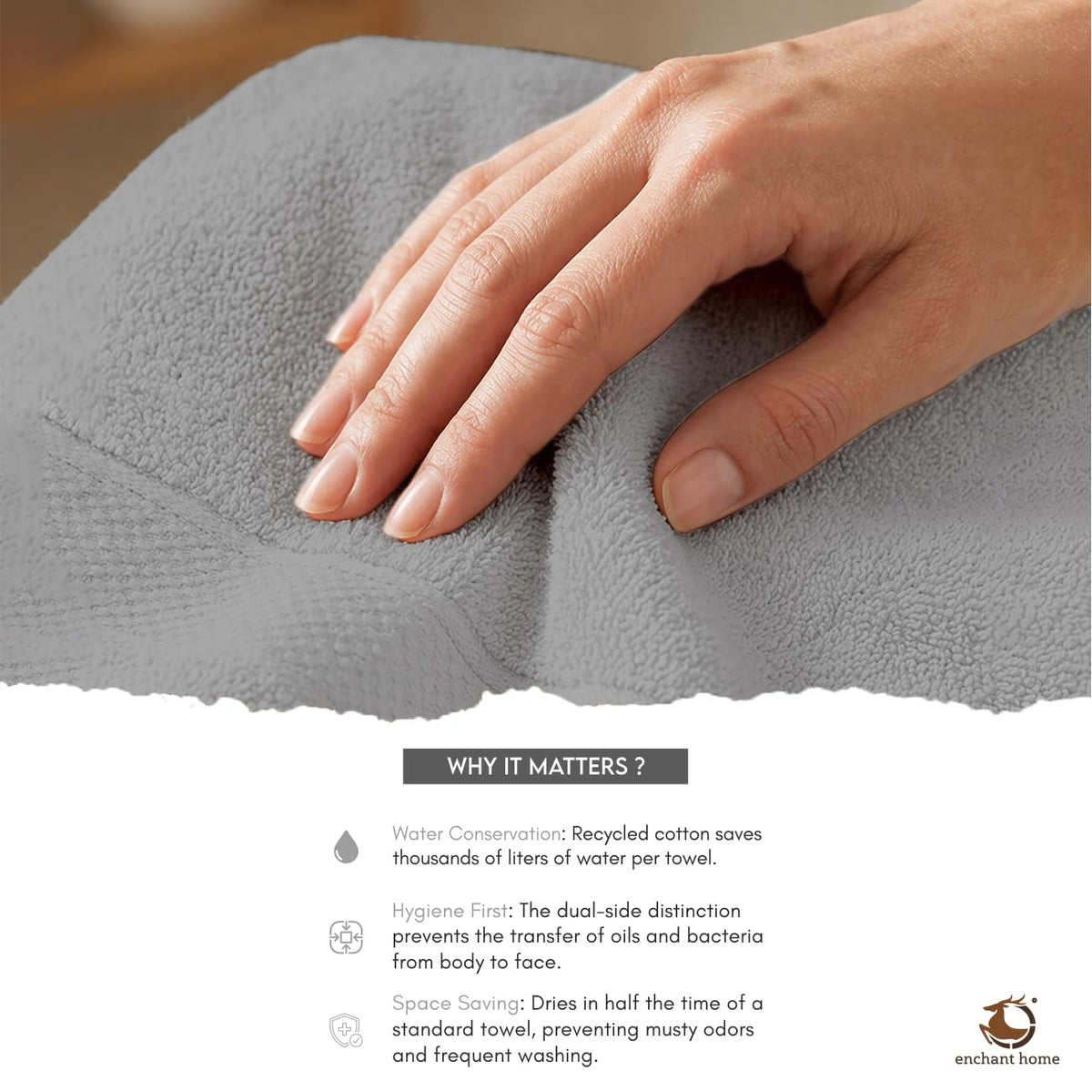 Pure Cotton Terry Bath Towel (29" x 59", Silver)