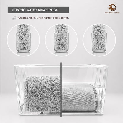 Pure Cotton Terry Bath Towel (29" x 59", Silver)