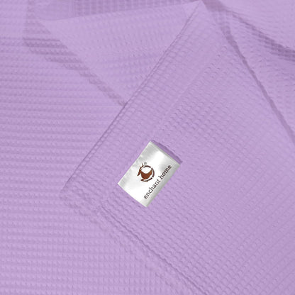 Pure Cotton Waffle Hand Towels - Lavender